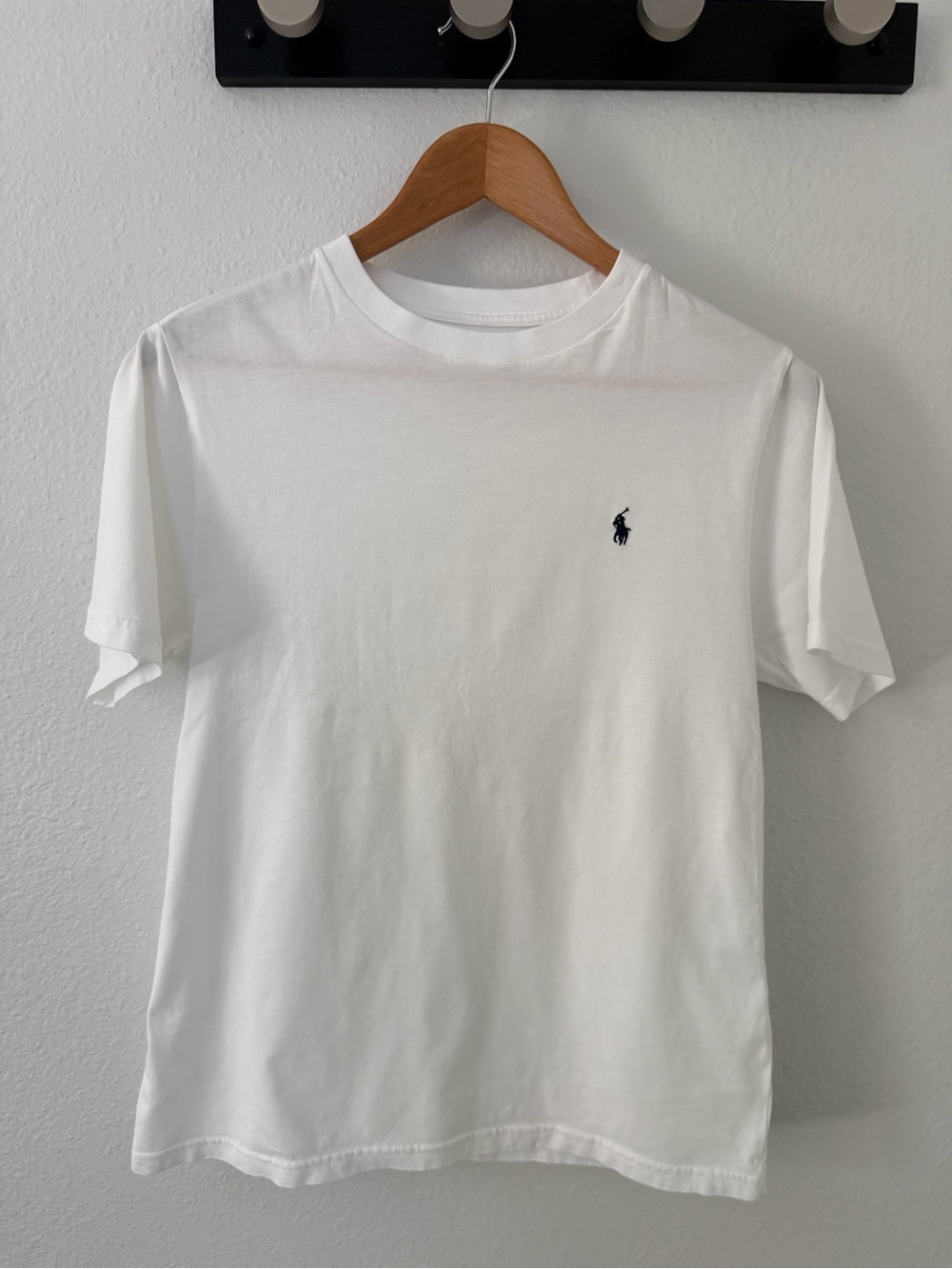 Polo by Ralph Lauren White Crewneck Tee with Navy Pony